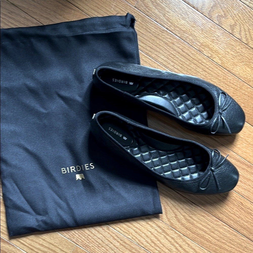 Birdies Women's Black Flats 8.5